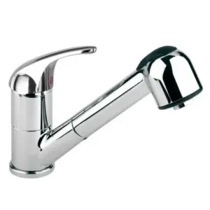 Rubinetto Miscelatore Monocomando Cucina Lavello Lavabo Con Doccetta Estraibile